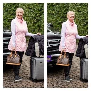 Anatomie Delaney Signature Travel Vest XL Pink Full Zipper Pre-owned in good c